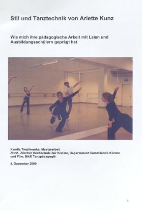 Stil und Tanztechnik von Arlette Kunz