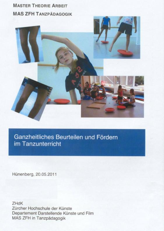 Ganzheitliches Beurteilen und Fördern im Tanzunterricht