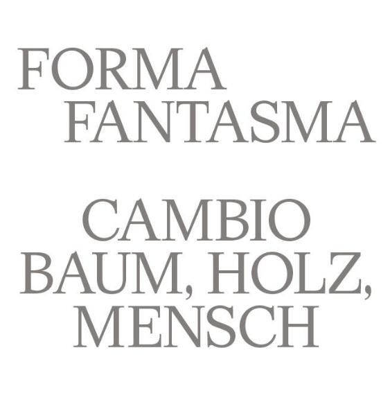 Formafantasma: Cambio – Baum, Holz, Mensch