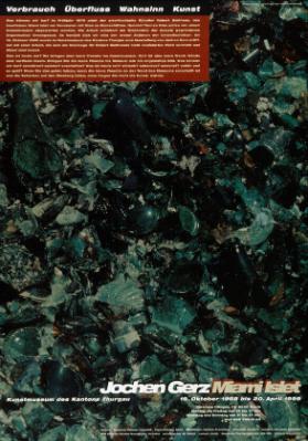 Jochen Gerz - Miami Islet - Verbrauch Überfluss Wahnsinn Kunst - Was können wir tun? Im Frühjahr 1970 plant der amerikanische (...)