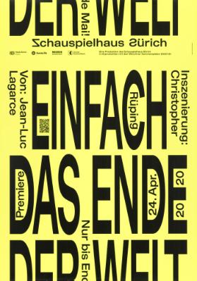 Schauspielhaus Zürich - Einfach das Ende der Welt