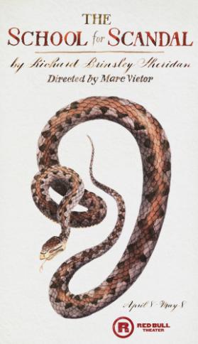 The School for Scandal - By Richard Brinsley Sheridan - Directed by Marc Vietor