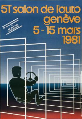 51° salon de l'auto, Genève - 5-15 mars 1981 - En route vers l'avenir -  Mit dem Auto in die Zukunft