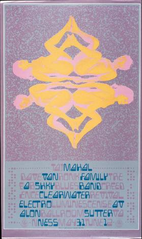 Taj Mahal - Dave Van Ronk - Family Tree - A.B. Skhy - Creedence Clearwater Revival - Avalon Ballroom - Family Dog Productions