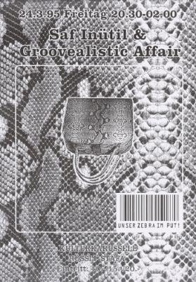 Saf Inütil & Groovealistic Affair - Unser Zebra im Put! Kulturkarussell Rössli Stäfa