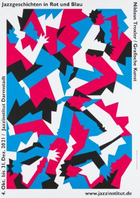 Jazzgeschichten in Rot und Blau - Niklaus Troxler / Grafische Kunst - Jazzinstitut Darmstadt