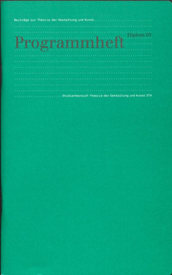 Programmheft Diplom 03