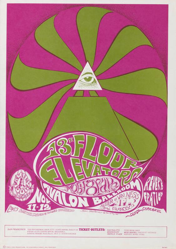 13th Floor Elevators - Moby Grape - Avalon Ballroom - Family Dog Product ions
