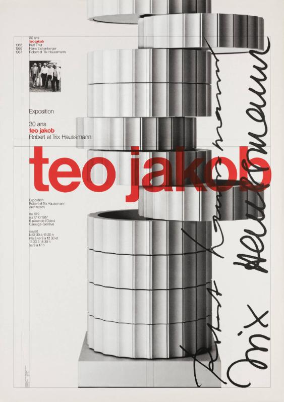 Teo Jakob - Exposition- 30 ans Teo Jakob - Robert et Trix Haussmann - Robert Haussmann - Trix Haussmann