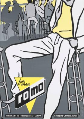 Romo for Men - Weinmarkt 18 - Rössligasse 3 - Luzern - Shopping Center Emmen