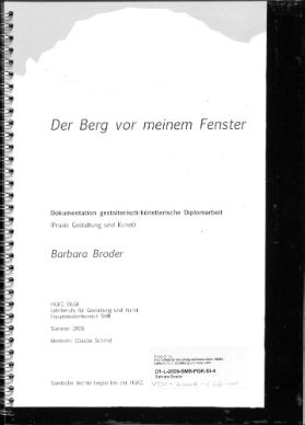 Der Berg vor meinem Fenster