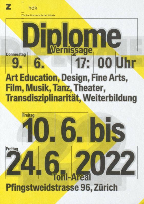ZHdK Diplome 2022, Vernissage