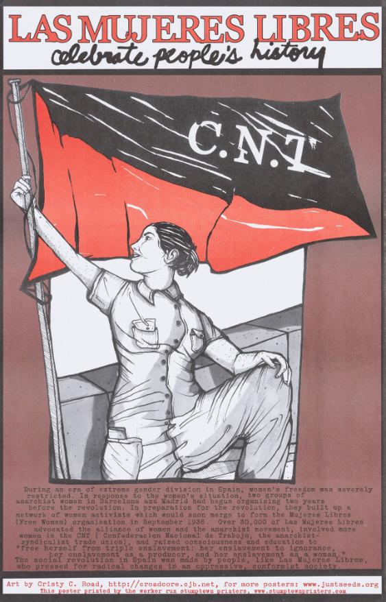 Las Mujeres Libres - Celebrate Peoples' History - During an Era of Extreme Gender Division in Spain, Womens' Freedom Was Severely Restricted. In Response to the Women's Situation, Two Groups of Anarchist Women in Barcelona and Madrid Had Begun Organising Two Years before the Revolution. [...]