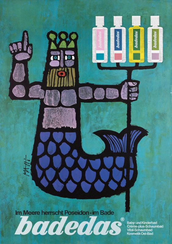 IM Meere herrscht Poseidon - im Bade Badedas - Baby- und Kinderbad - Crème plus Schaumbad - Vital-Schaumbad - Kosmetik Oel-Bad
