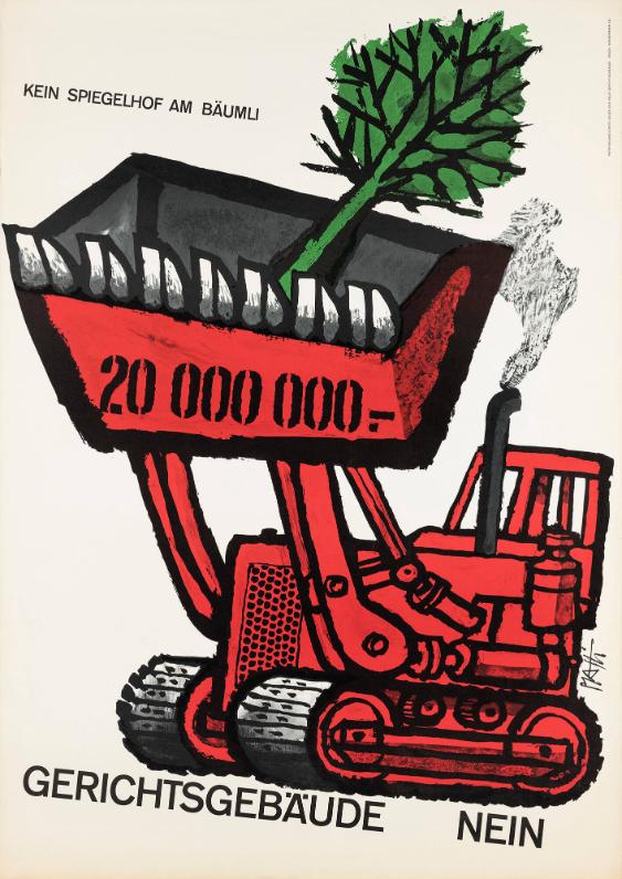 Kein Spiegelhof am Bäumli - 20 000 000.- - Gerichtsgebäude Nein