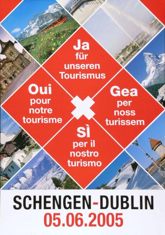 Schengen-Dublin 05. 06. 2005 - Ja für unseren Tourismus