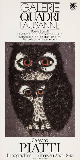 Galerie Quadri Lausanne - Celestino Piatti - Lithographies