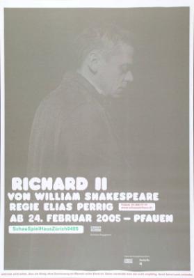 Richard ll - Von William Shakespeare - Regie Elias Perrig