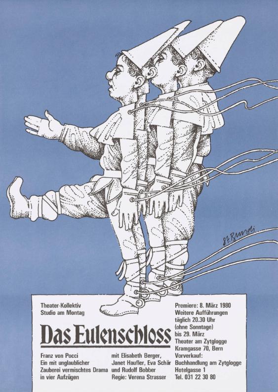 Das Eulenschloss - Franz von Pocci - Mit Elisabeth Berger, Janet Haufler, Eva Schär und Rudolf Bobber - Regie Verena Strasser - Theater-Kollektiv Studio am Montag