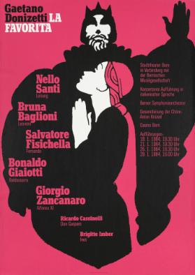 Gaetano Donizetti - La Favorita - Stadttheater Bern in Verbindung mit der Bernischen Musikgesellschaft