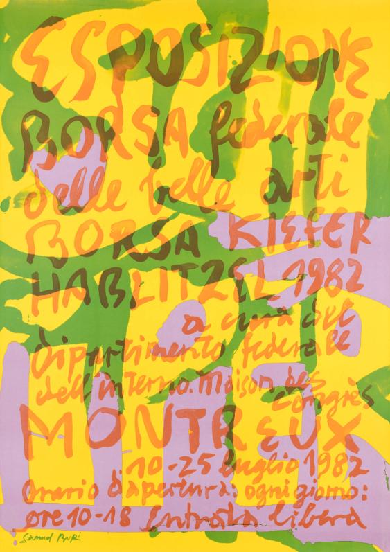 Espositione Borsa federale delle belle arti - Borsa Kiefer Hablitzel 1982 - Maison des Congrès Montreux