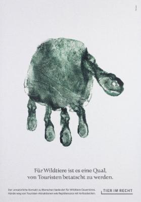 Für Wildtiere ist es eine Qual, von Touristen betatscht zu werden. Der unnatürliche Kontakt zu Menschen bedeutet für Wildtiere Dauerstress. Hände weg von Touristen-Attraktionen wie Reptilienzoos mit Anfassbecken.
