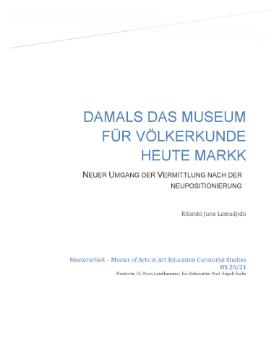 Damals das Museum für Völkerkunde, heute MARKK