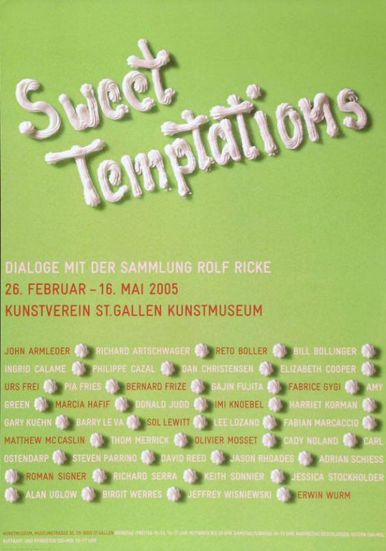 Sweet Temptations - Dialoge mit der Sammlung Rolf Ricke - Kunstverein St. Gallen Kunstmuseum