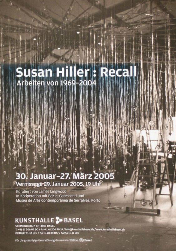 Susan Hiller: Recall - Arbeiten von 1969-2004 - Kunsthalle Basel