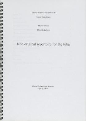 Non original repertoire for the tuba