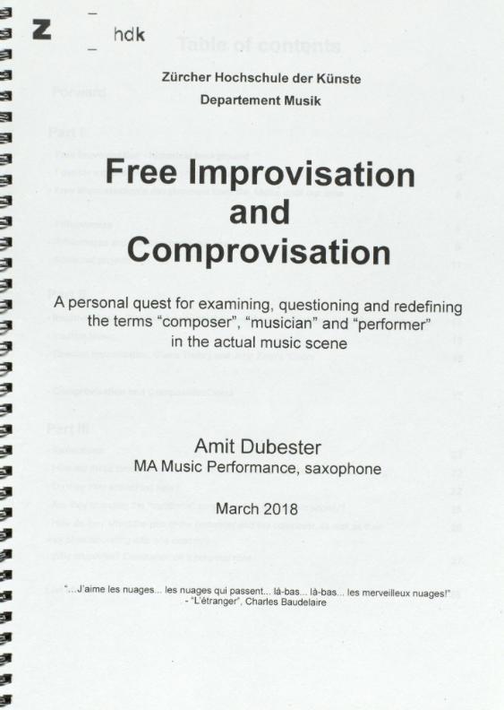 Free Improvisation and Comprovisation