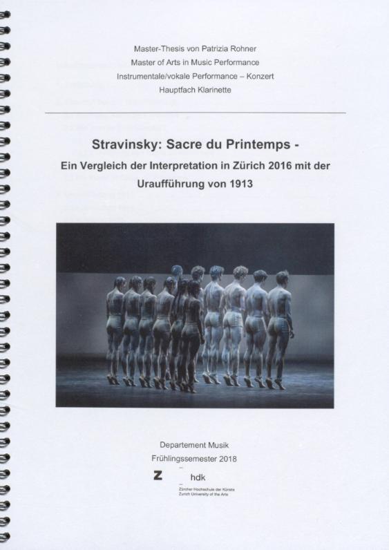 Stravinsky: Sacre du Printemps