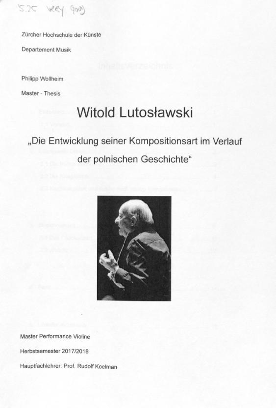 Witold Lutoslawski