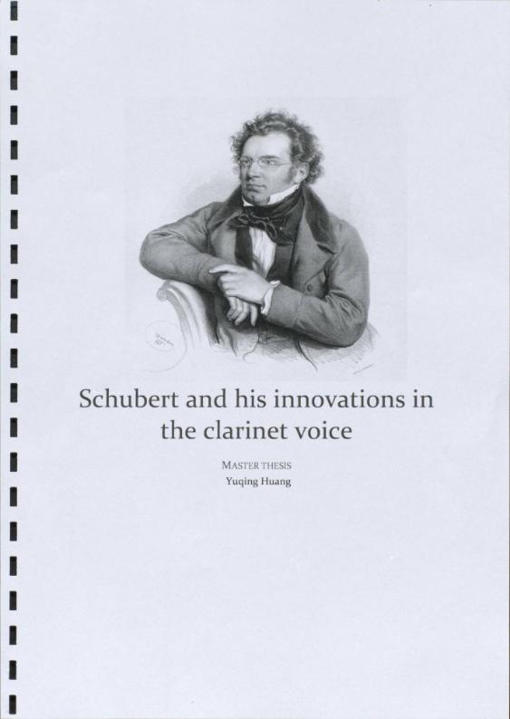 Schubert and his innovations in the clarinet voice