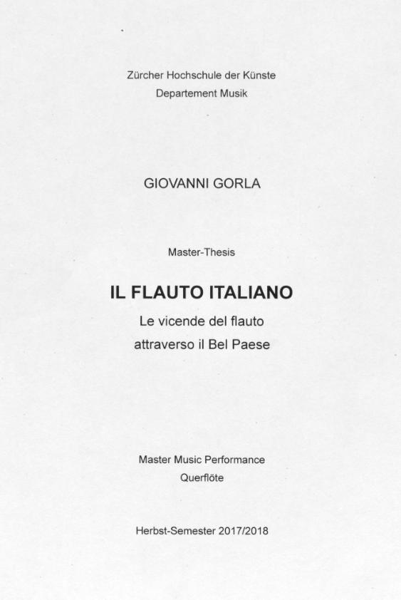 Il flauto italiano