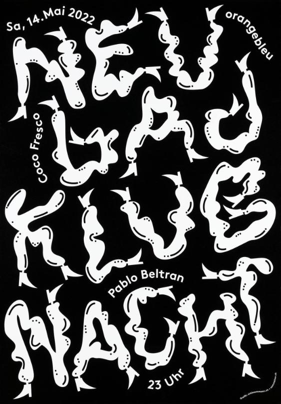 Neubad Klubnacht - Orangebleu - Coco Fresco - Pablo Beltran