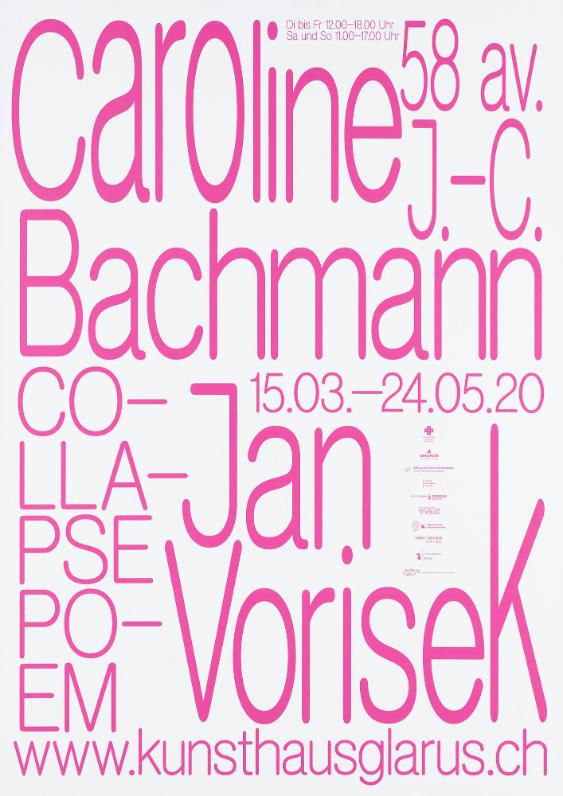 Caroline Bachmann - 58 av. J.-C. - Jan Vorisek - Collapse Poem - Kunsthaus Glarus