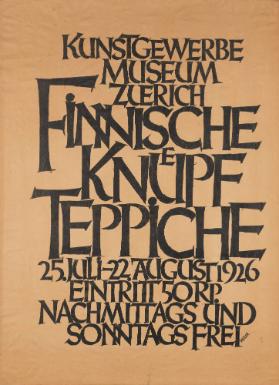 Kunstgewerbemuseum Zürich - Finnische Knüpfteppiche