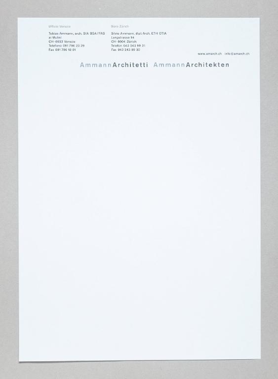 Ammann Architetti – Ammann Architekten