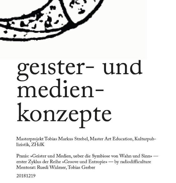 Geister und Medien, Groove und Entropie