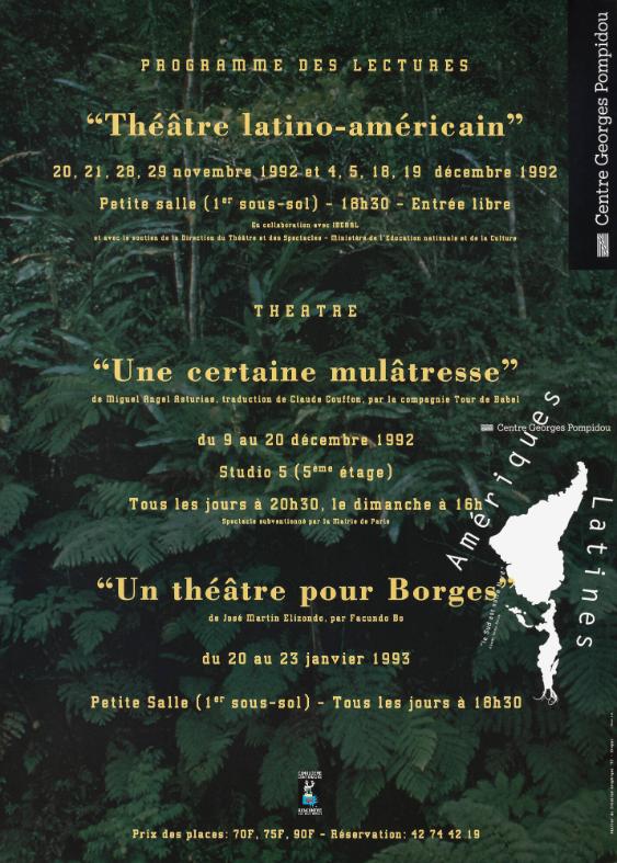 "Théâtre latino-américain" - Centre Georges Pompidou