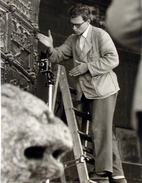 Exkursion Oberitalien 1956, Siegfried Zingg mit Kamera