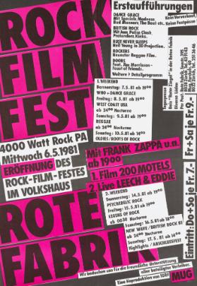 Rock Film Fest - Rote Fabrik