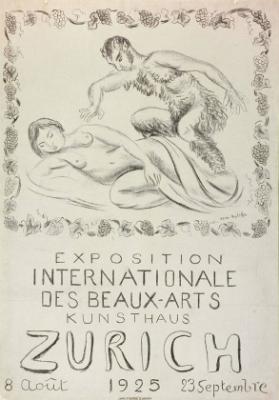 Exposition Internationale des Beaux-Arts - Kunsthaus Zurich - 8 août - 1925 - 23 septembre