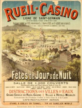 Rueil-Casino - Ligne de Saint-Germain - Fêtes de jour & de nuit - Distractions des villes d'eaux