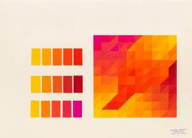 [Schülermappe Farbkontraste - aus dem Unterricht Farbenlehre von Hanny Mehr]