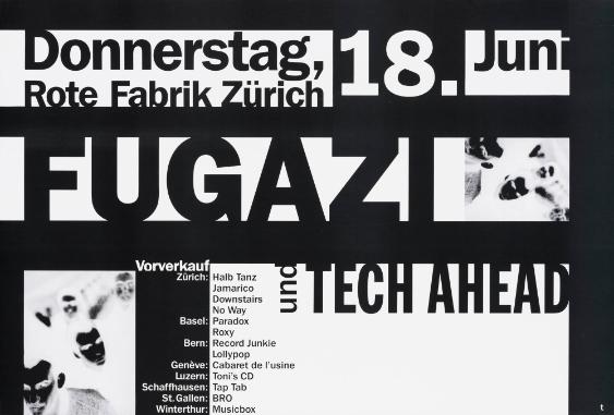 Fugazi und Tech Ahead - Rote Fabrik Zürich
