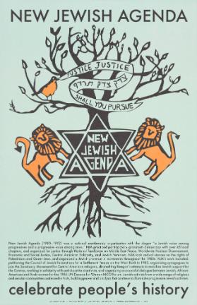 New Jewish Agenda - Justice Justice - Shall You Pursue - Celebrate People's History