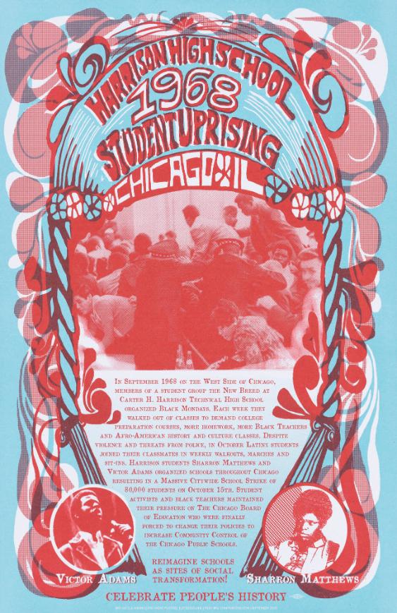 Harrison High School - 1968 - Student Uprising - Chicago - Celebrate People's History