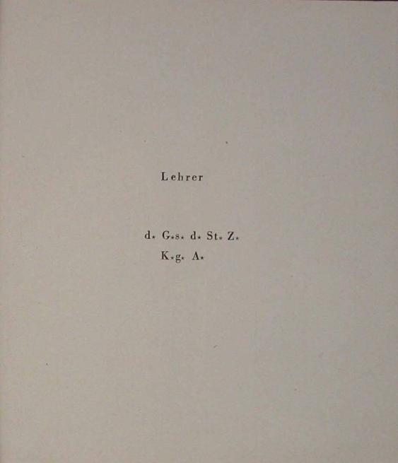 Hans Finsler zum 7*XII* MCM XLIV ( 7.12.1944 )
